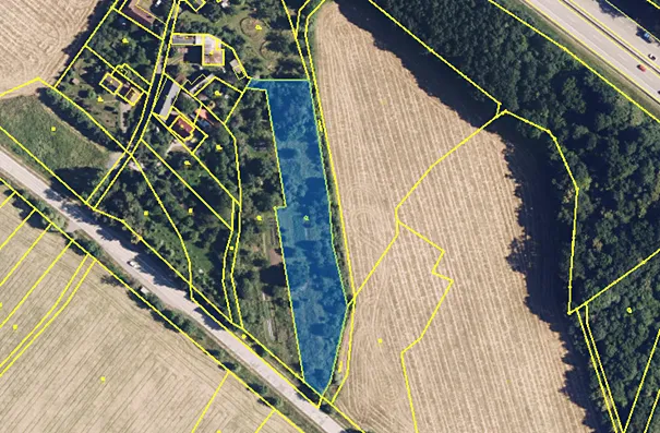 Dražba zahrady, Dolní Újezd, 2253 m2