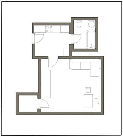 Pronájem bytu 1+kk, Praha - Nusle, Na lepším, 31 m2
