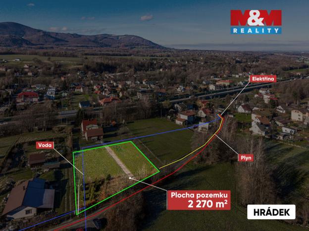 Prodej pozemku pro bydlení, Hrádek, 2270 m2