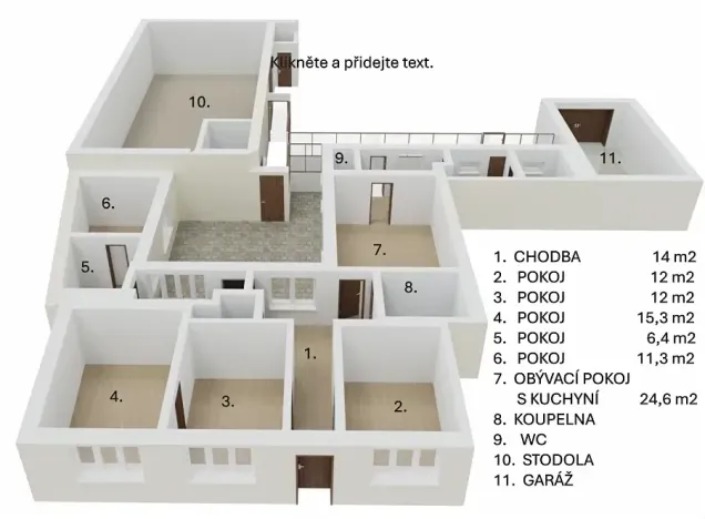 Prodej rodinného domu, Kněždub, 140 m2