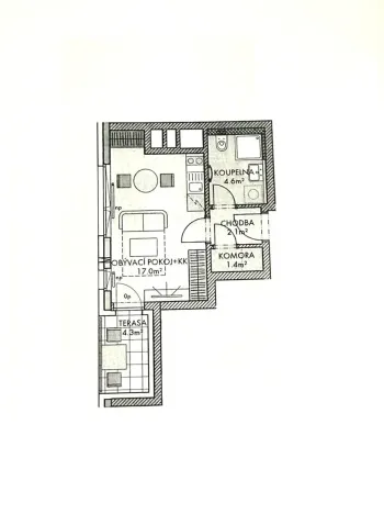 Prodej bytu 1+kk, Praha - Ruzyně, Stočesova, 30 m2