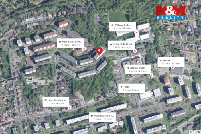 Prodej bytu 3+1, Krupka - Maršov, Karla Čapka, 79 m2