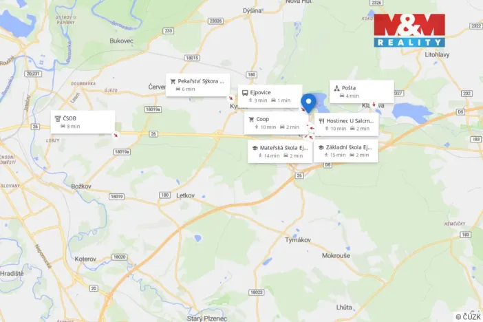 Prodej pozemku pro bydlení, Ejpovice, 367 m2