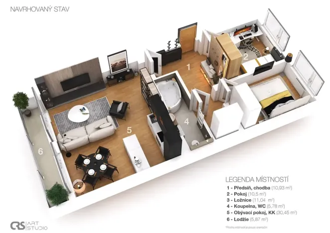 Prodej bytu 3+kk, Praha - Krč, Panuškova, 68 m2