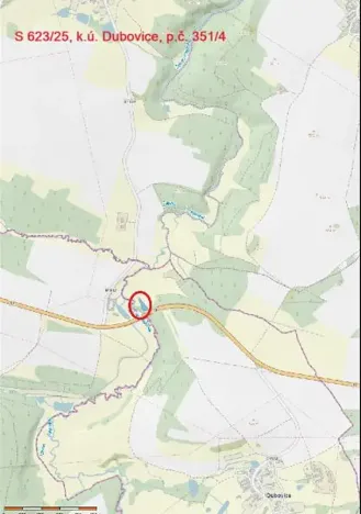 Prodej lesa, Dubovice, 1386 m2