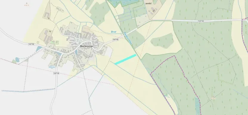 Dražba louky, Borkovice, 5563 m2