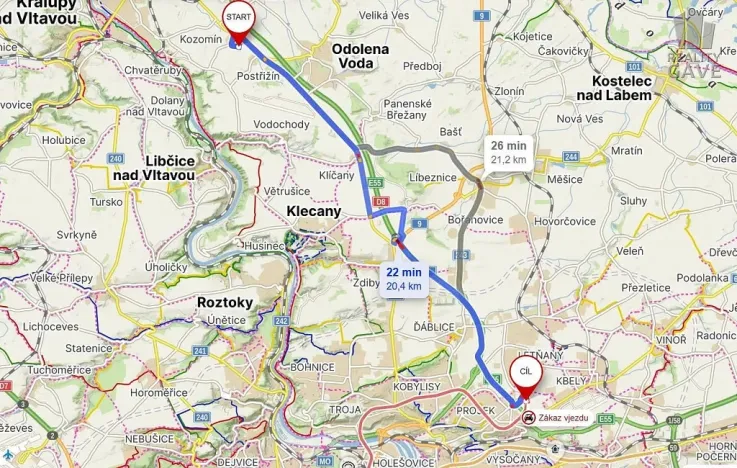 Prodej pozemku, Kozomín, 1880 m2