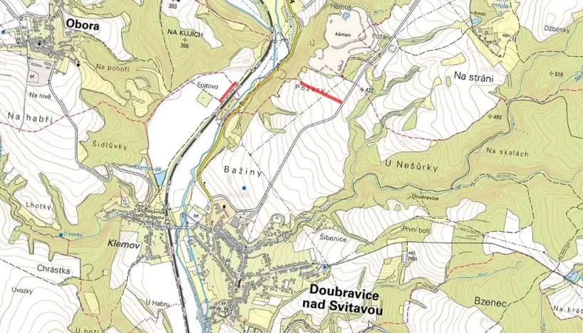 Prodej pole, Doubravice nad Svitavou, 4595 m2