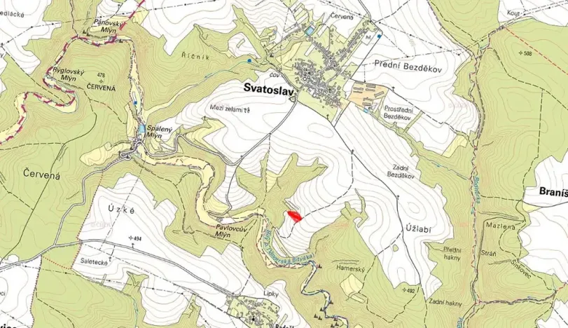 Prodej pole, Svatoslav, 4411 m2