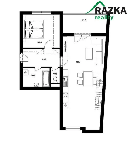 Prodej bytu 2+1, Nýrsko, 110 m2