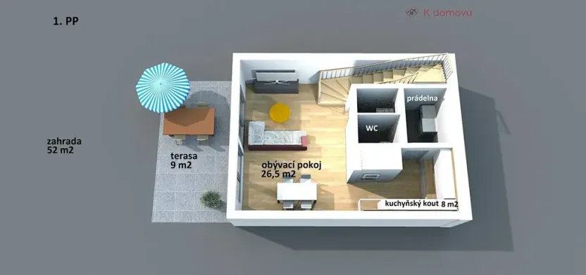 Pronájem rodinného domu, Brno, Dubová, 160 m2