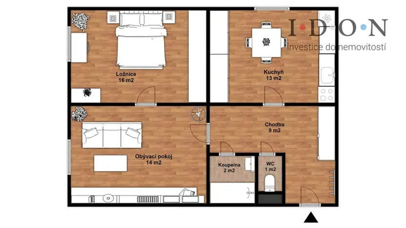 Prodej bytu 2+1, Ostrava, Gustava Klimenta, 55 m2