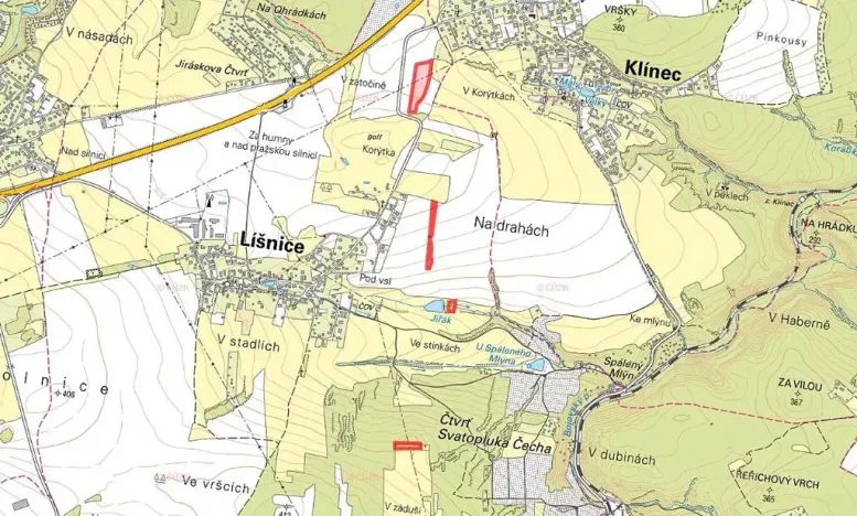 Prodej pole, Líšnice, 30706 m2