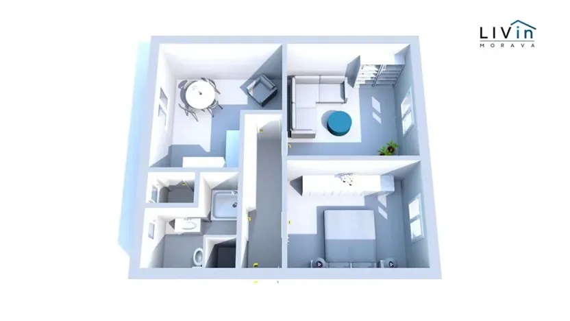 Pronájem bytu 2+1, Mohelnice, Komenského, 53 m2