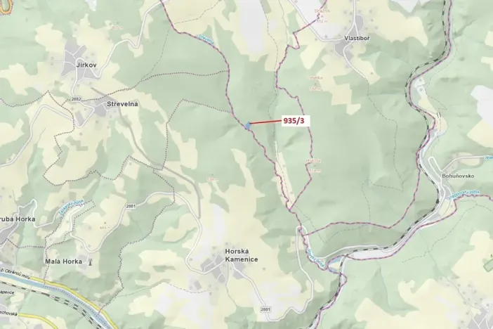 Dražba lesa, Jílové u Držkova, 2349 m2