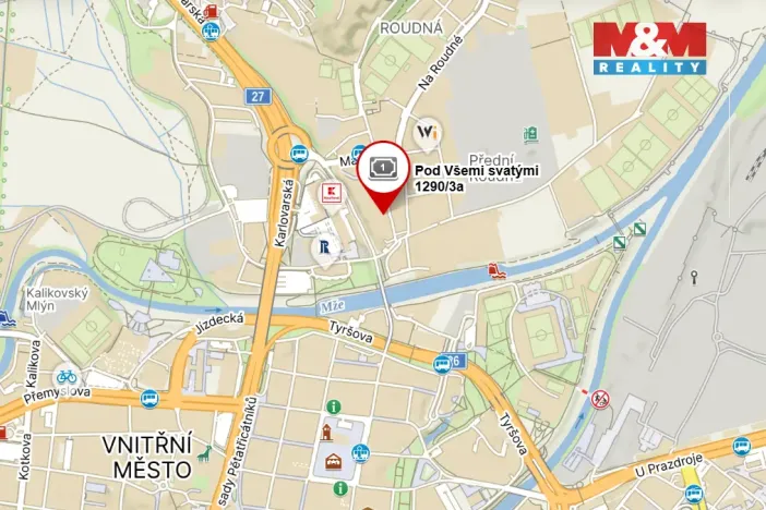 Pronájem obchodního prostoru, Plzeň - Severní Předměstí, Pod Všemi svatými, 12 m2