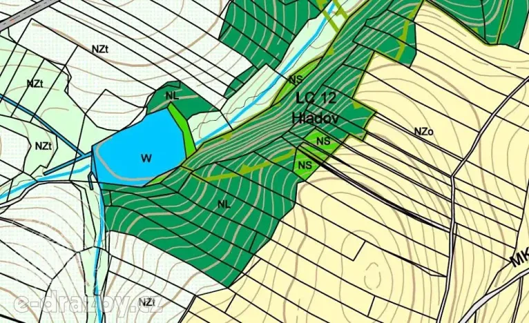 Dražba lesa, Chotýšany, 21423 m2