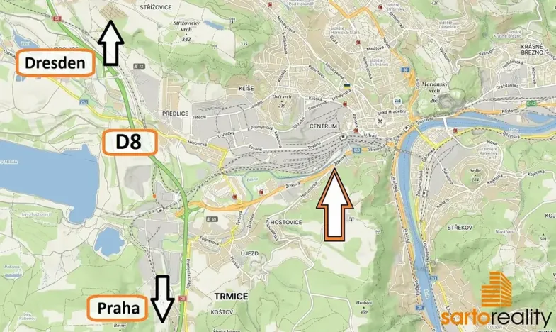 Pronájem kanceláře, Ústí nad Labem, Žižkova, 180 m2