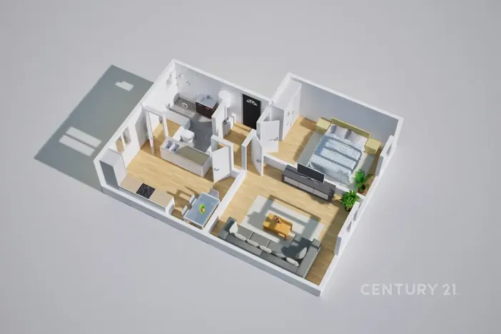 Pronájem bytu 2+1, Děčín, Ruská, 50 m2