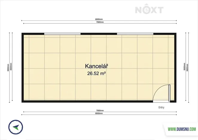 Pronájem kanceláře, Šumperk, Uničovská, 26 m2