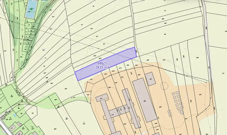 Prodej louky, Obora, 40844 m2