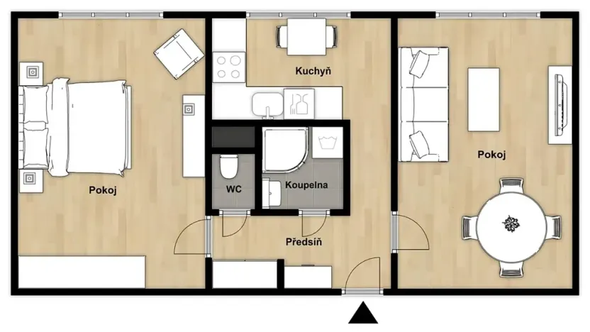 Prodej bytu 2+1, Praha - Vokovice, Syrská, 52 m2