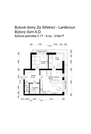 Prodej bytu 3+kk, Lanškroun, Vančurova, 68 m2