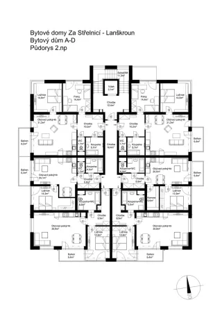 Prodej bytu 2+kk, Lanškroun, Vančurova, 59 m2