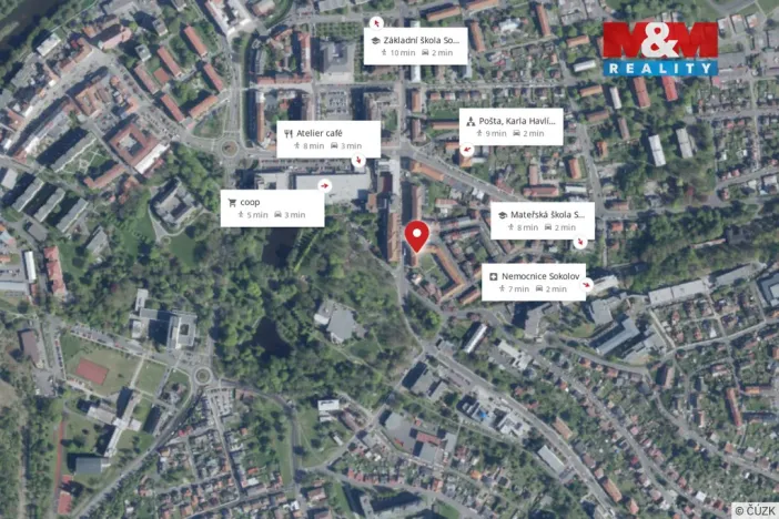 Pronájem bytu 2+1, Sokolov, Slezská, 61 m2