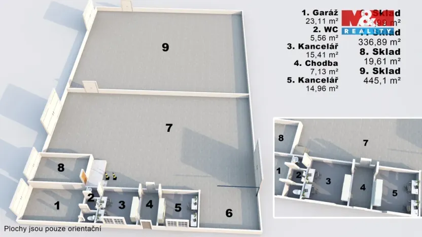 Pronájem skladu, Hradec Králové - Slezské Předměstí, Stavební, 1072 m2