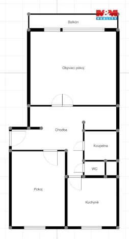 Prodej bytu 2+1, Ostrava - Moravská Ostrava, Nádražní, 59 m2