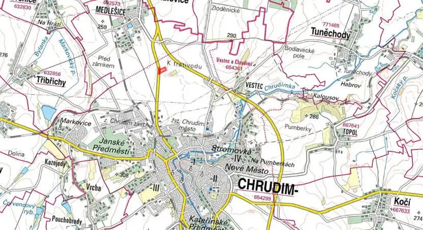 Prodej pole, Chrudim, 6312 m2