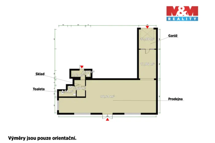 Prodej obchodního prostoru, Praha - Uhříněves, Přátelství, 490 m2