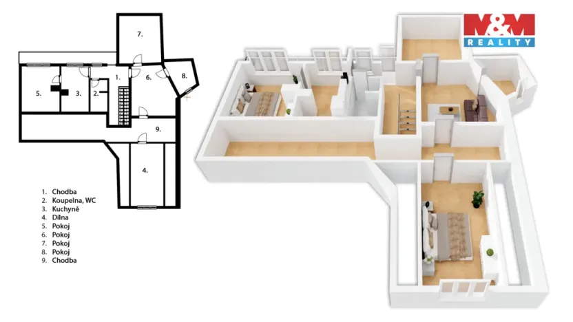 Prodej rodinného domu, Dzbel, 195 m2