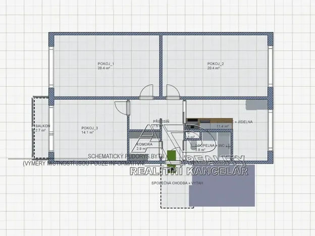 Prodej bytu 3+1, České Budějovice, Nádražní, 80 m2