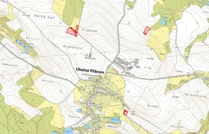 Prodej pole, Uhelná Příbram, 9777 m2