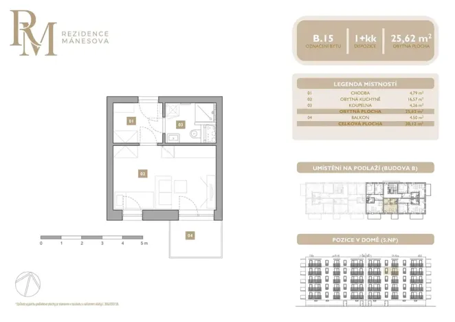 Prodej bytu 1+kk, Lipník nad Bečvou, Mánesova, 25 m2