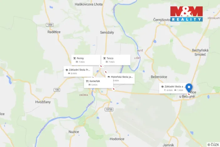Pronájem bytu 3+1, Sudoměřice u Bechyně, 68 m2