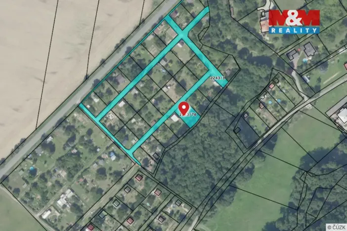 Prodej zahrady, Kolín - Štítary, 381 m2