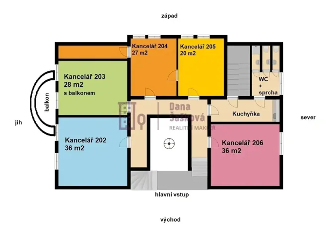 Pronájem kanceláře, Jindřichův Hradec, Karlov, 28 m2