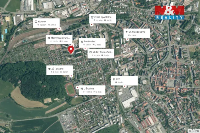 Prodej bytu 1+1, Klatovy - Klatovy III, Pod Hůrkou, 36 m2