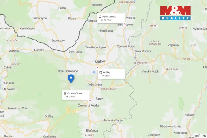 Prodej louky, Králíky - Dolní Boříkovice, 8432 m2