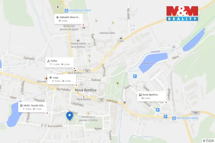 Prodej bytu 2+1, Nová Bystřice, K. H. Borovského, 62 m2