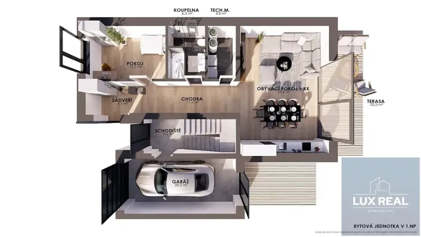 Prodej bytu 2+kk, Šlapanice, 78 m2