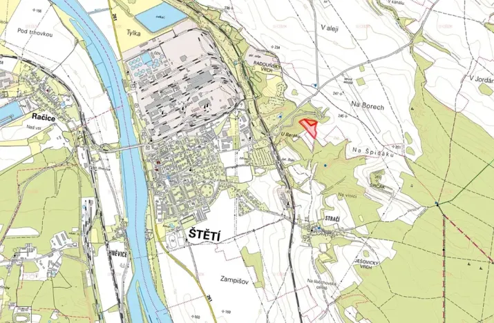 Prodej pole, Štětí, 8723 m2
