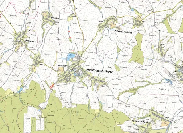 Prodej podílu pole, Morkovice-Slížany, 3422 m2