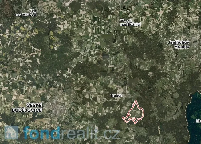 Prodej pole, Třeboň - Branná, 77070 m2