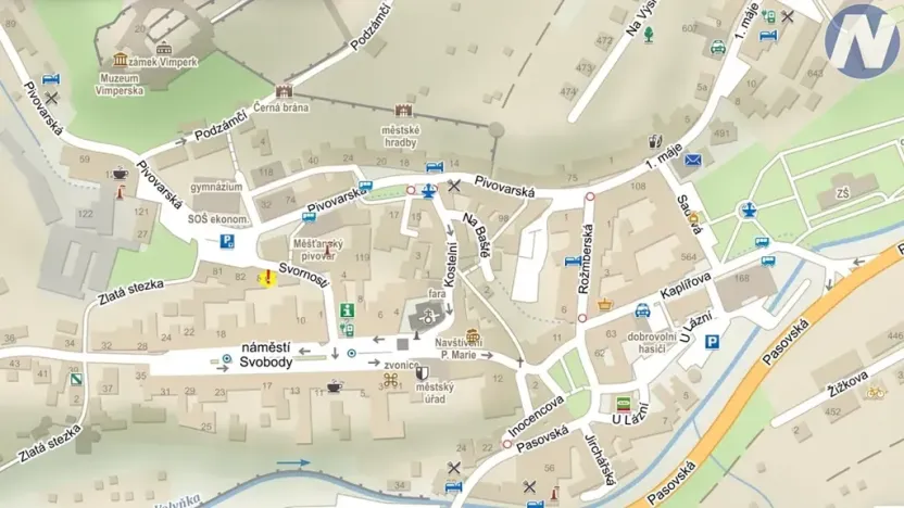 Pronájem obchodního prostoru, Vimperk, Svornosti, 20 m2