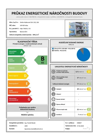 Pronájem bytu 2+kk, Praha - Háje, Emilie Hyblerové, 42 m2
