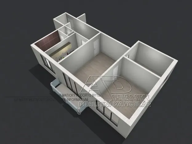 Prodej bytu 3+kk, České Budějovice, L. M. Pařízka, 62 m2